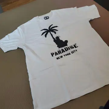 PARADISE T셔츠 LARGE 화이트