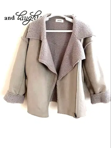 SNIDEL 보아 라이더 자켓 라이트 그레이