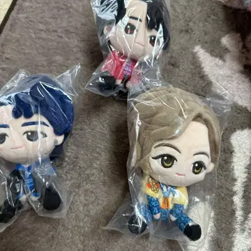 봉제 인형 3체 세트 애니메이션풍 디자인 제일복권 A상