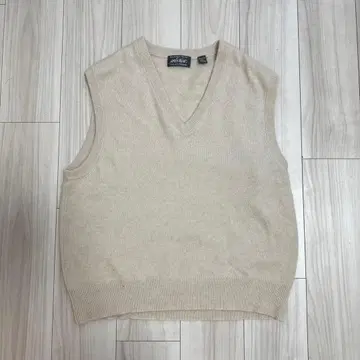 Lord and Taylor 캐시미어 니트 베스트 아이보리