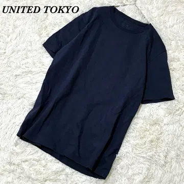 유나이티드 도쿄 반팔 T셔츠 사이즈 3 다크 네이비 캐주얼 무지