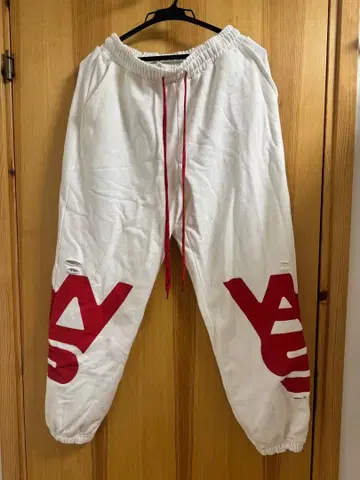 Vaundy little punk 스웨트 팬츠 화이트