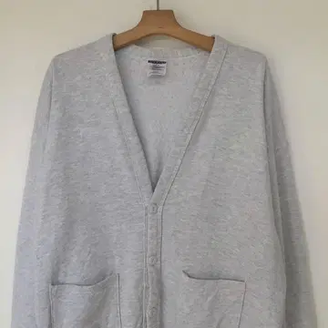 USA제 90s 저지 맨투맨 가디건 그레이 세파포켓