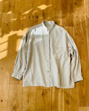 레어 요건 레일 빈티지 실크 셔츠 블라우스 바바구리