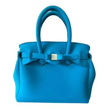 [새상품급] SAVE MY BAG 핸드백 터콰이즈 블루 MISS