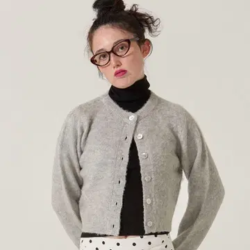 울 믹스 기모 가디건 TINA:JOJUN