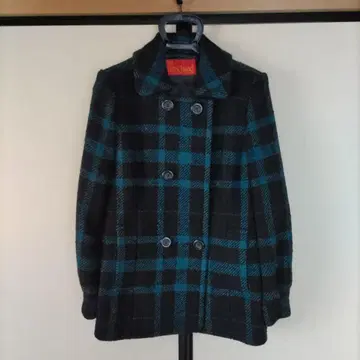 YORKLAND 체크 더블 자켓 (숏코트)