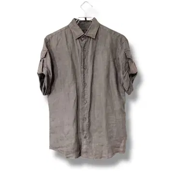 ERMENEGILDO ZEGNA Drop 8 반팔 셔츠 그레이 M