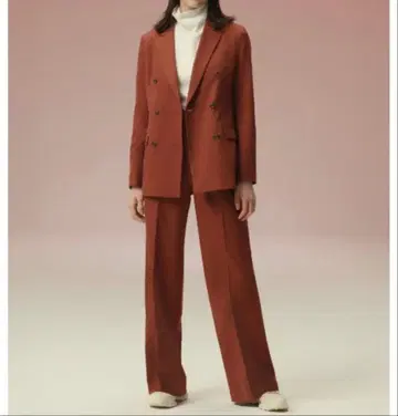 테라코타 더블 브레스트 수트 셋업 M