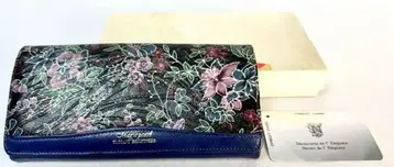 매직 펄 꽃무늬 장지갑