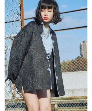 쥬에티 차이나 루즈 셔츠 오버 사이즈 M