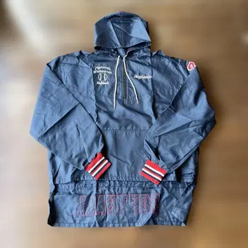 90's GEM SPORTSWEAR 롱 나일론 후드티 USA제 구제 의류