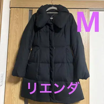 리엔다 블랙 다운 자켓 벨트 포함