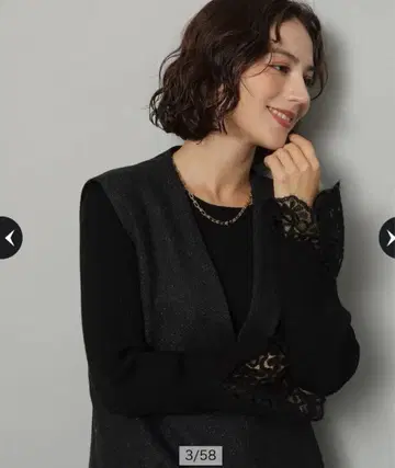 Arpege story 소매 레이스 풀오버