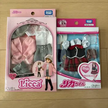 Licca 옷 갈아입기 의류 세트 LW-15 LW-08