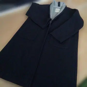 studio CLIP 네이비 롱 코트