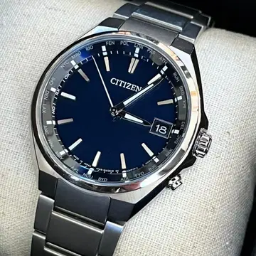 [ 새상품급 ] 시티즌 아테사 블루 티타늄 전파 시계 다이렉트 플라이트