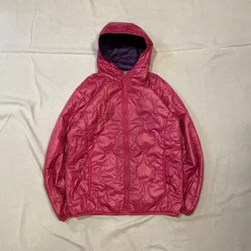 00s UNIQLO 리버서블 M 광택 쇼트 기장 Y2K 퀼팅