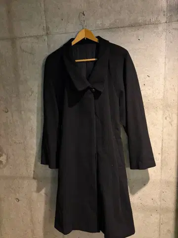 캐시미어 블랙 롱 코트