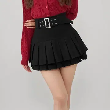 Darich 더블 플리츠 미니 스커트