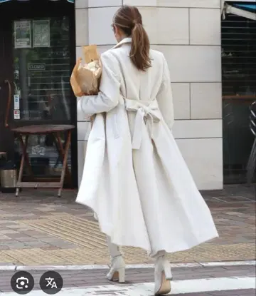 ROYAL PARTY 화이트 롱 코트 M