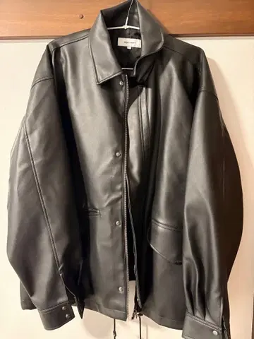 MONO-MART 블랙 가죽 자켓 L