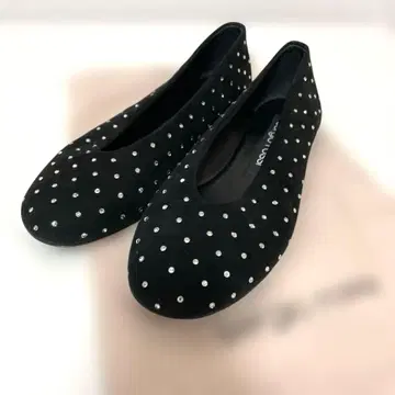 세르지오 로시 srARC 크리스탈 발레리나 플랫슈즈 38 중고