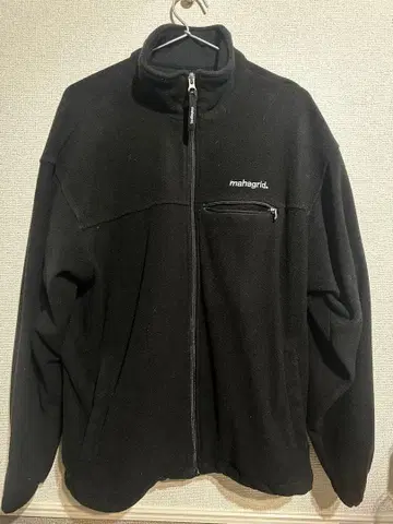 mahagrid. 블랙 플리스 자켓