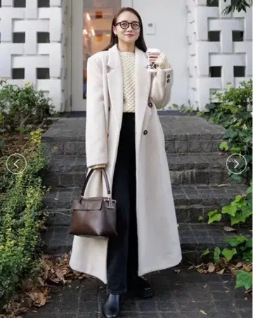 randeboo 랑데부 Gabby 체스터 코트 아이보리