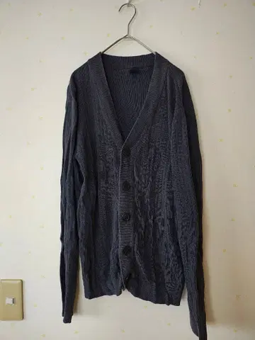 00s 빈티지 GAP 네이비 린넨 면 가디건 Y2K