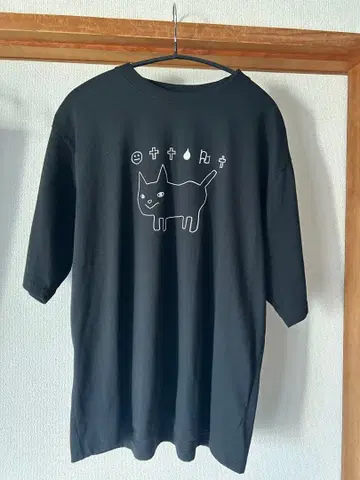 요네즈켄시 라이브 T셔츠 공상 고양이 T 블랙 사이즈 L