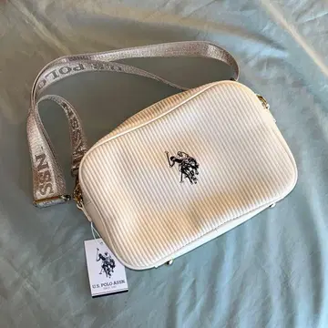 U.S. POLO ASSN. 화이트 숄더백