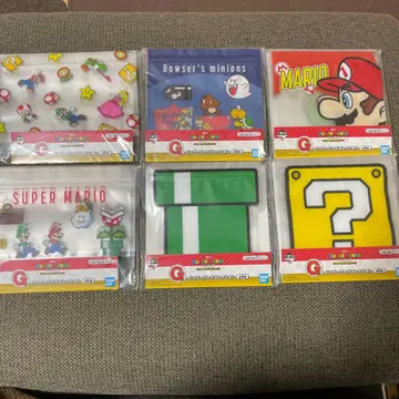 슈퍼 마리오 1번 복권 지퍼백 컴플리트 세트 전 6종