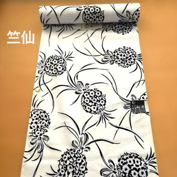 축선 유카타 옷감 한 필 37cm x 약 12m