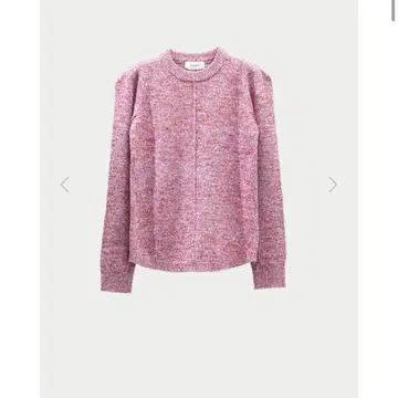 machatt 숄더 믹스 니트 (레드)