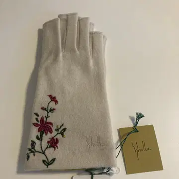 [ 미사용 새상품 ] Shilla 꽃무늬 자수 장갑 일본제