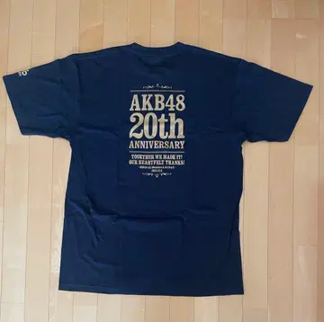 AKB48 20주년 기념 T셔츠 XL 사이즈 다크 네이비 배송비 포함