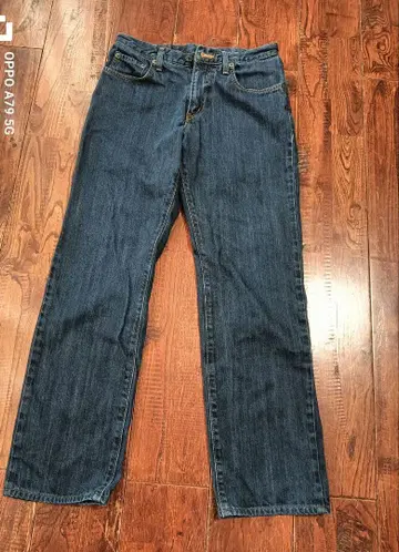 다크 블루 스트레이트 데님 팬츠 31