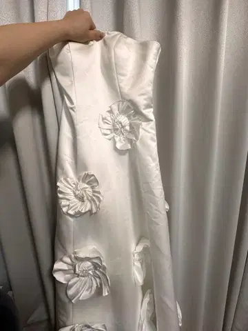 웨딩 드레스 사전 촬영 드레스 화이트