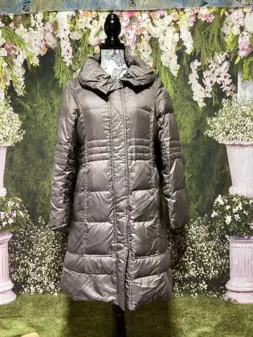 자유구 다운 코트 라이트 브라운 38