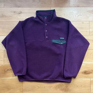 90s patagonia 신틸라 플리스 하프 지퍼 L 보라색