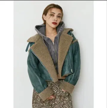 EVRIS 그린 숏 보아 블루종