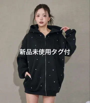 Darich 다리치 DD 로고 비쥬 지퍼 후드티