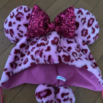 도쿄 디즈니 리조트 레오파드 무늬 모자