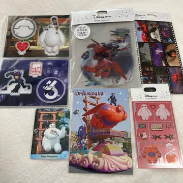 디즈니 베이맥스 히로 아크릴 스탠드 스티커 카드