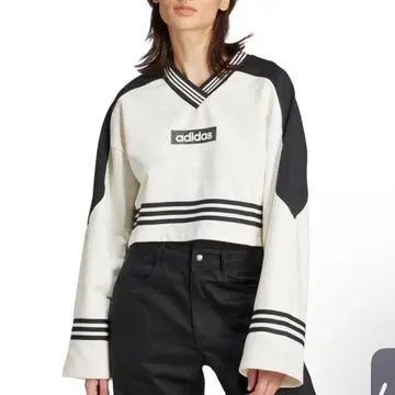 adidas 블로킹 크루넥 스웨트 셔츠