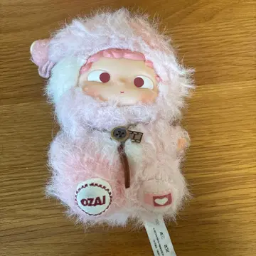 OZAI 핑크색 모자 달린 봉제 인형