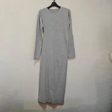 미사용 허리 트위스트 롱 티셔츠 원피스 L