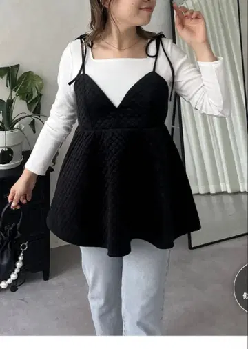 퀼팅 벨로아 뷔스티에 L 사이즈 새상품급