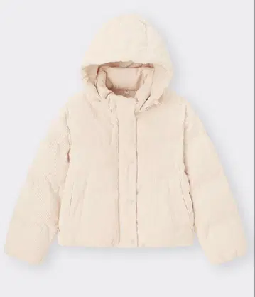 히트 패디드 코듀로이 블루종 GU 내추럴